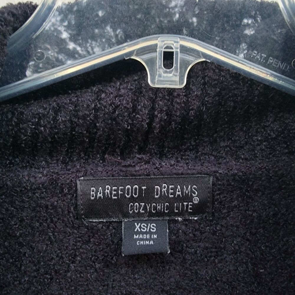 Barefoot Dreams Cozychic Lite Black Circle Cardigan Open Front Womens XS/S Soft - Picture 2 of 4